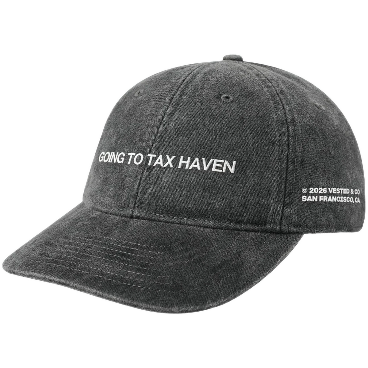 GOING TO TAX HAVEN cap, Heather Gray