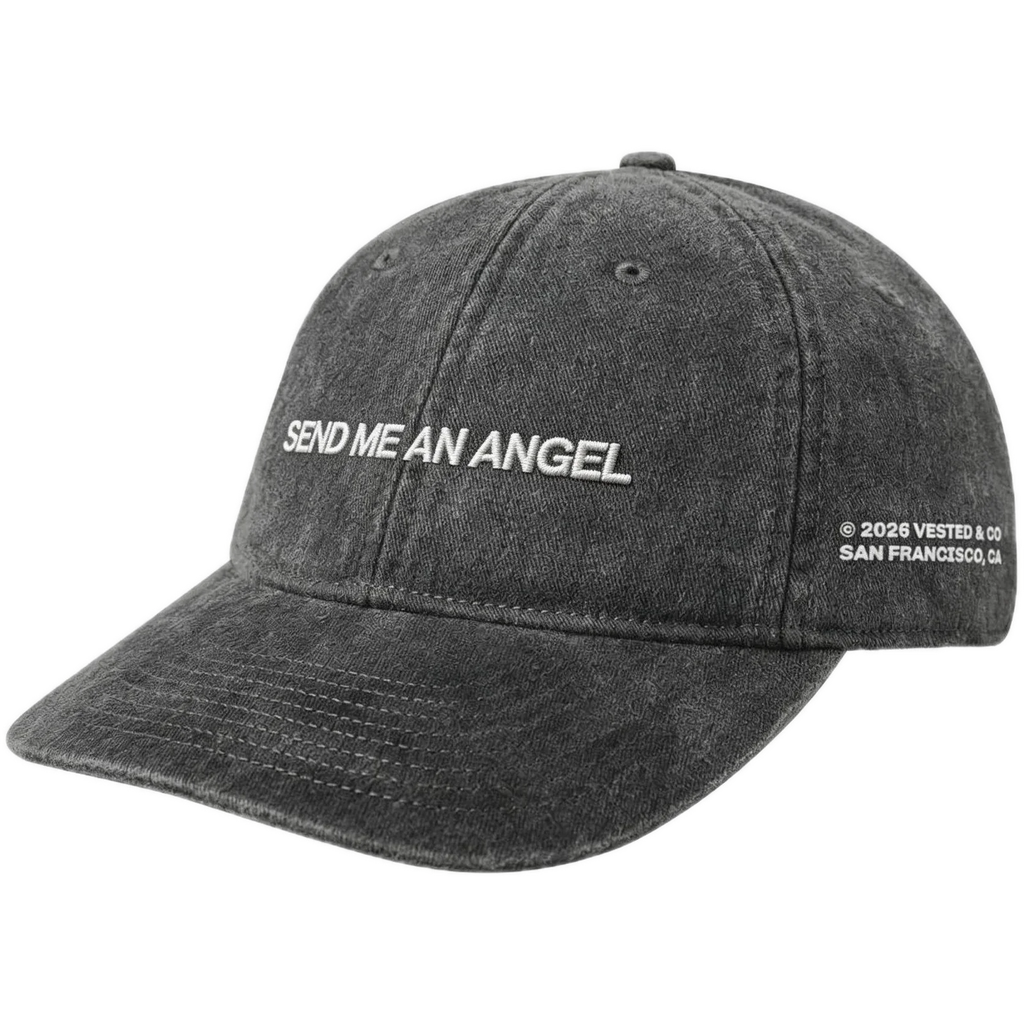 SEND ME AN ANGEL cap, Heather Gray