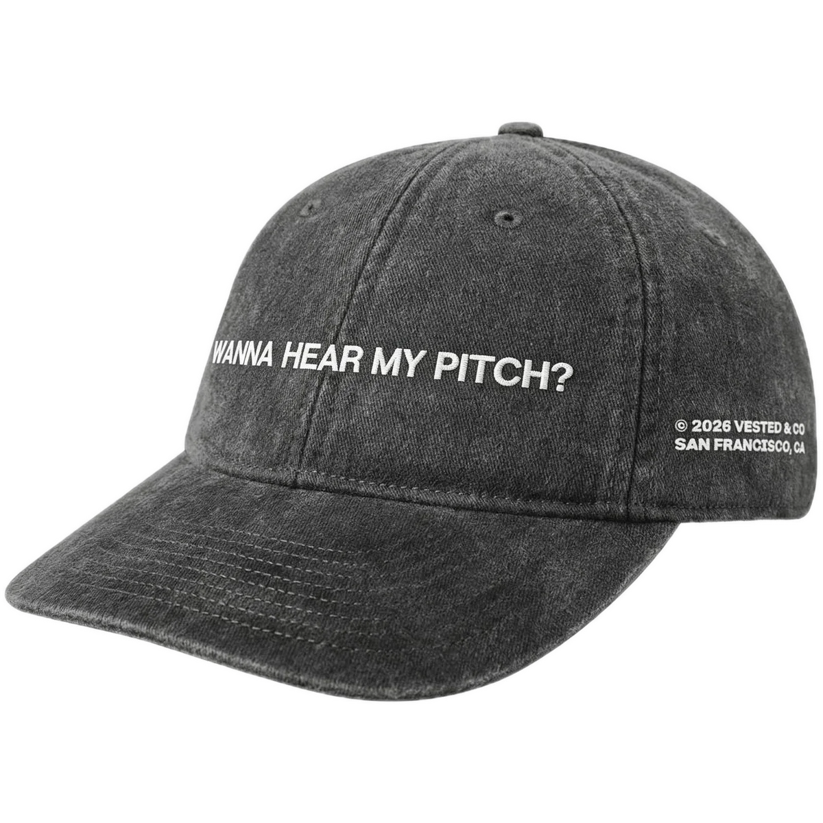 WANNA HEAR MY PITCH? cap, Heather Gray